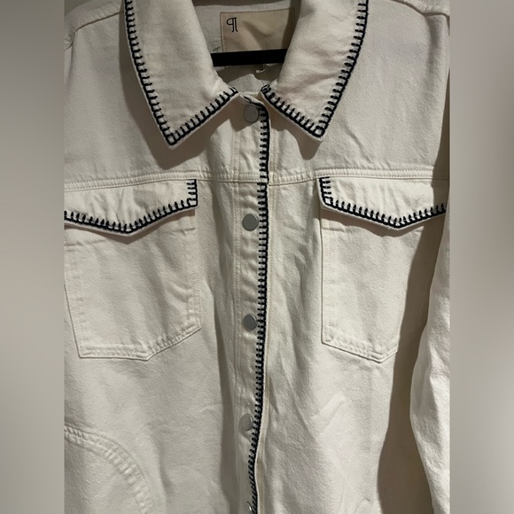 Anthropologie The Tillie Relaxed Denim Shacket by Pilcro: Whipstitch Edition NWT - Picture 6 of 6